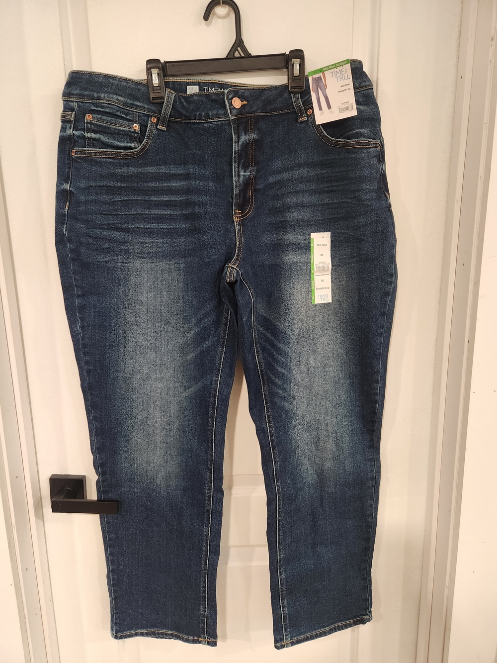 Time and Tru Dark Blue Straight Leg Jeans